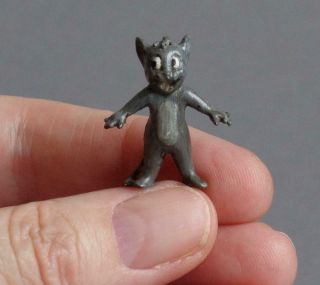 Tiny Cute Vintage Cold Painted Bronze Cartoon Mouse Miniature Mice Tom & Jerry