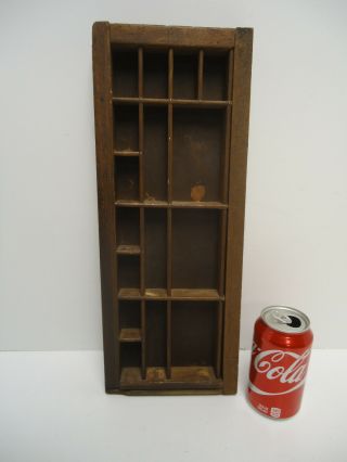 Vintage Wooden Shadow Curio Miniature Display Box Small 16 1/ 
