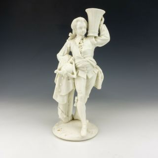 Antique 19th Century Parian Pottery - Neo - Classical Dandy Figure - Lovely