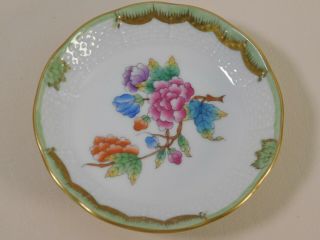Vintage Herend Porcelain Hand Painted Toddy Dish