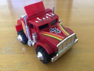 Vintage Ljn Rough Riders 4x4 Red Conventional Semi Tractor Shaper Stomper