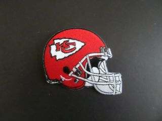 Kansas City Chiefs " Helmet Nfl Embroidered 2 - 1/2 X 3 - 1/2 Iron On Patch