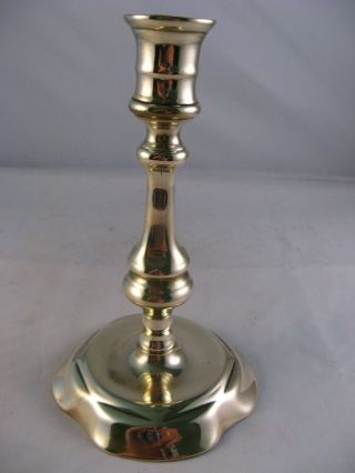 18th.  C.  Brass Candlestick