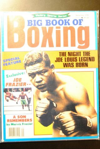 1978 Big Book Of Boxing - Joe Louis Joe Frazier Marvis Frazier
