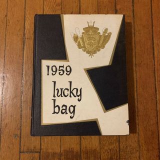 Rare Vintage 1959 United States Us Naval Academy Yearbook Lucky Bag Midshipman