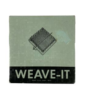 Vintage Donar Weave - It 4 " Hand Weaving Loom,  Needle,  & Instructions Patterns