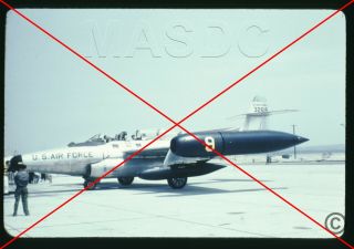 678 - 35mm Duplicate Aircraft Slide - F - 89d Scorpion 53 - 2618 @ Edwards In 1950s