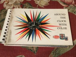 Vintage 1950’s Glidden Paint Color Decorating Retro Decor Guide Book Advertising