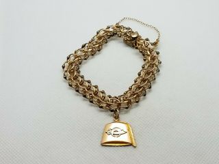 Vintage Elco 1/20 12k Gold Filled Shriner Pendant Bracelet