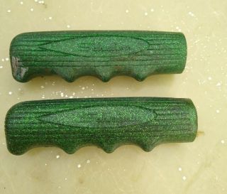 Schwinn Approved Green Glitter Bicycle Hand Grips Fits Stingray Krate Typhoon