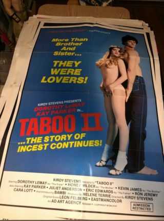 Vintage Xxx Adult Pornographic Movie Poster