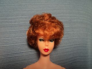 Vintage Barbie Doll Titian Bubblecut Copper Red Hair Very Pretty