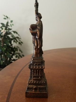 Vintage NYC Souvenir Bronze/Copper Statue Of Liberty Statue 10 