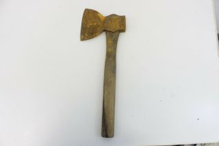 Vintage HEWING BROAD AXE HATCHET Head Wood Handle Tool PLUMB ?? - M90 2