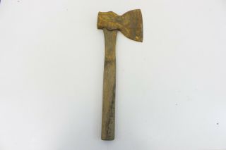 Vintage HEWING BROAD AXE HATCHET Head Wood Handle Tool PLUMB ?? - M90 3