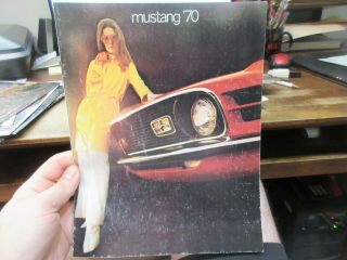 1970 Ford Mustang Car Brochure Advertising Sports Pictures Options Classic