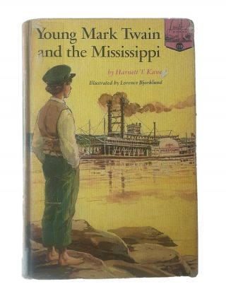 Vintage Landmark History Book Young Mark Twain And The Mississippi Ex - Library