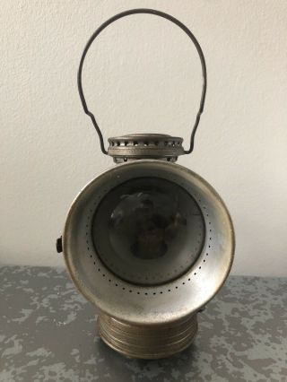Antique Brass 20th Century Mfg.  Co.  Bicycle Lamp/lantern/light 1898 Usa