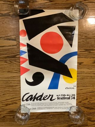 Vintage 1974 Alexander Calder Festival Poster Museum of Contemporary Art Chicago 2