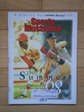 Bob Gibson & Denny Mclain Sports Illustrated July 19,  1993 Cardinals,  Tigers Mlb