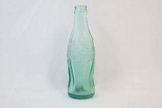 Vintage 1937 Coca Cola 6oz Bottle Embossed Bethlehem,  PA Hobbleskirt Coke Green 3