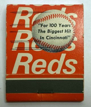 Cincinnati Reds Match Book,  Crosley Field,  1969