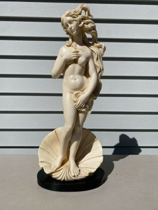 Vintage Birth Of Venus Statue Sculpture A.  Santini Made In Italy