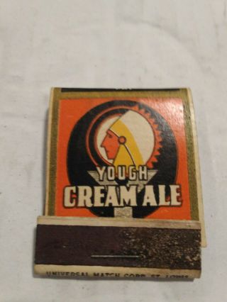 Vintage Matchbook Yough Brewing Co.  Cream Ale W Matches