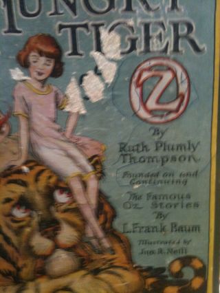 Antique Book The Hungry Tiger Of Oz By L Frank Baum Reilly & Lee 1926