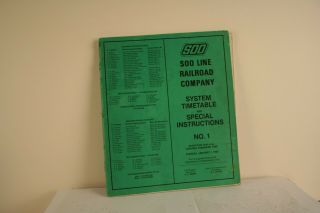 Soo Line Railroad System Timetable And Special Instructions No.  1 January 1985