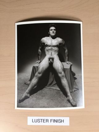 Male Nude Print,  Western Photography Guild Studio Pose,  Gay Interest