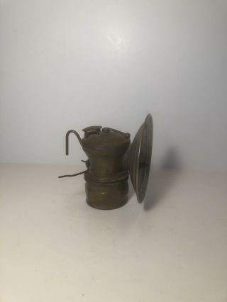 Vintage Miners Light Auto - Lite Carbide Light Universal Lamp Co.  Brass Lantern