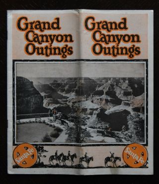 Santa Fe Railway 1923 Grand Canyon Outings - Arizona - At&sf - Exc