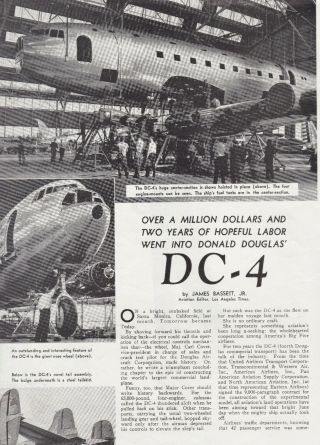 1938 Douglas Dc - 4 Aircraft Report 8/21/2020m
