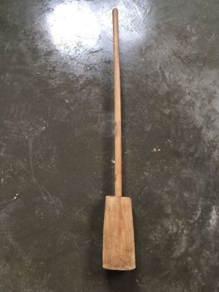 Antique Country Primitive Wood Butter Churn Paddle Stick Spoon Plunger Art Tool