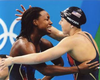 Abbey Weitzeil - Simone Manuel Usa 2016 Rio Olympic Games 8x10 Sports Photo (rio)