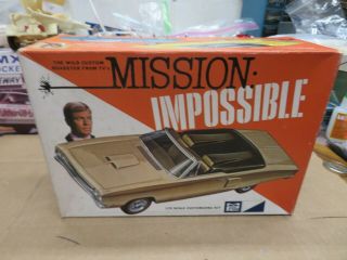 1/25 Mpc Mission Impossible 1969 Dodge Coronet Convertible Box W/instr