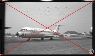 089 - B&w 616 Aircraft Negative - Aloha Airlines Bac - 111 N11183 - 1960s