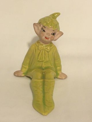 Vtg Gilner 1950s Elf Figurine Mid Century Pixie Ceramic Collectible