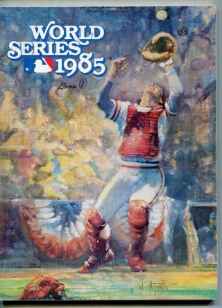 Vintage 1985 World Series Program Kansas City Royals Vs St Louis Cardinals
