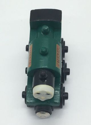 Thomas Wooden Railway Peter Sam 1996 Britt Allcroft Vintage Train Set Engine Toy