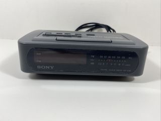 Vintage SONY ICF - C26 Dream Machine AM/FM Digital Alarm Clock Radio Black 2