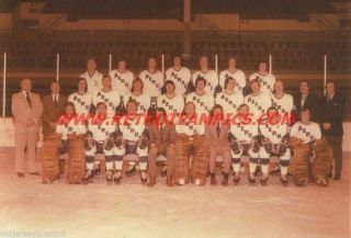 1972 - 73 Houston Aeros Wha Reprint Hockey Team Photo