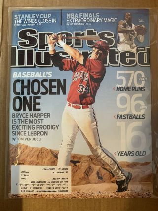 Bryce Harper 1st Sports Illustrated Chosen One June 8,  2009 Phillies Nationals