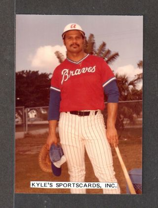 Chris Chambliss Braves Unsigned 3 - 1/2 X 4 - 7/8 Color Snapshot Photo 13