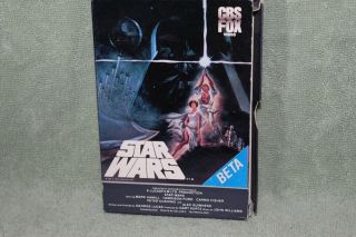 Star Wars A Hope Vintage Beta Video 1983 Cbs/fox Lucasfilm Swd4