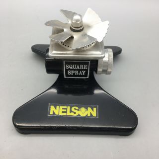 Vintage Nelson All Metal Square Spray Water Sprinkler - Fast - D11