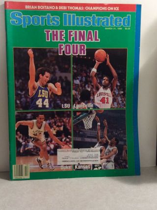 Sports Illustrated - March 31,  1986 - Final Four - Lsu,  Louisville,  Duke,  Kansas