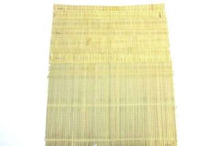 Vintage Set Of 8 Bamboo Placemats From Japan 12 " X 17.  5 " Tan Table Settings