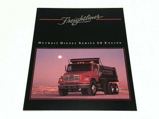 1992 Freightliner Detroit Diesel Series 50 Engine Folder Brochure